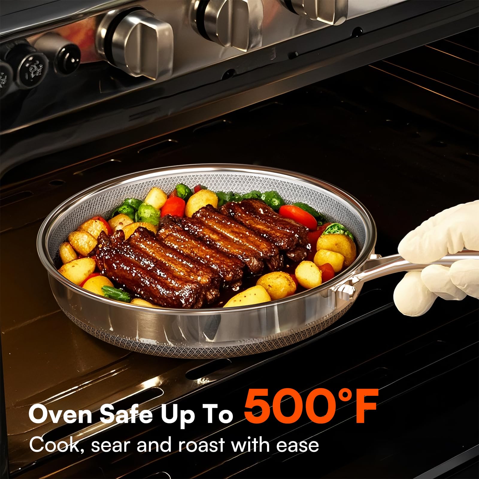 KURRUNGIE heat diffusion in the stainless steel and nonstick layers