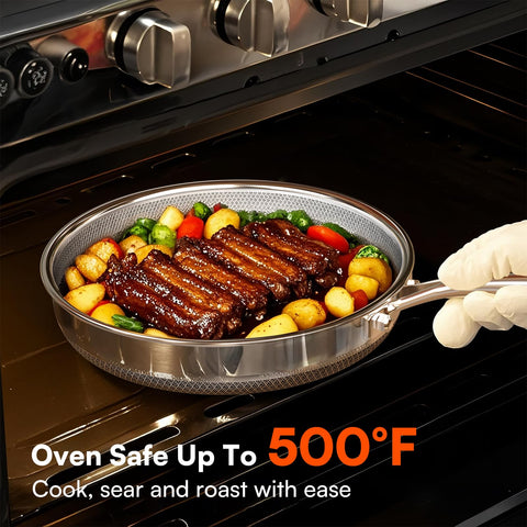 KURRUNGIE heat diffusion in the stainless steel and nonstick layers
