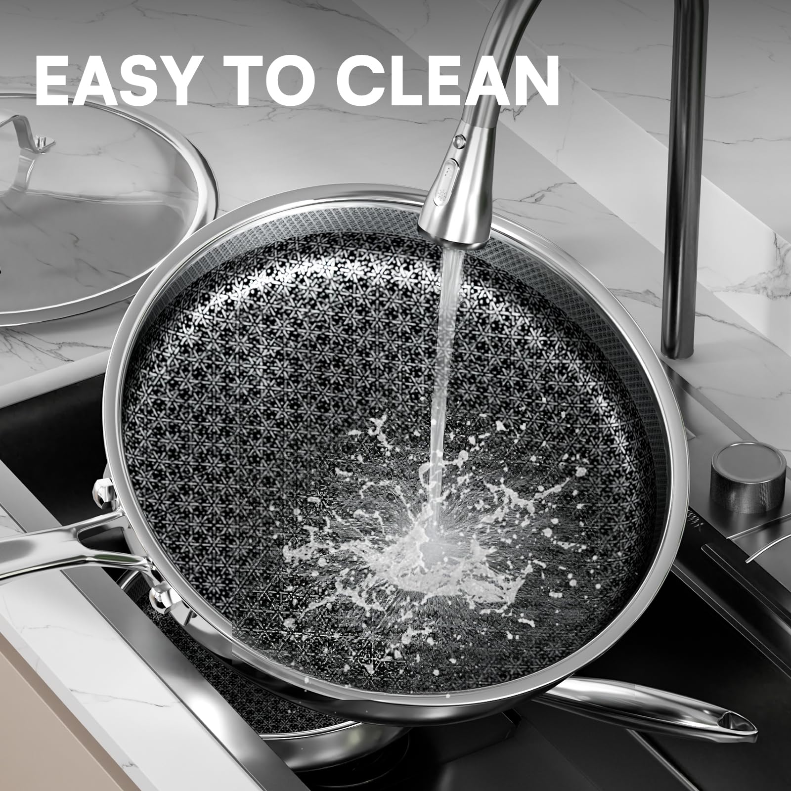 KURRUNGIE Snow Flake etched surface for smoother nonstick performance