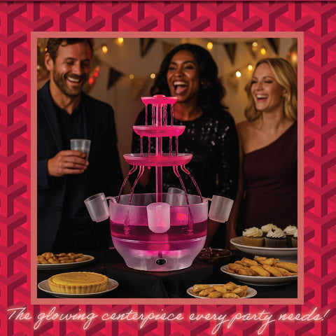 Kusini enhances festive occasions with a stylish beverage display at parties.