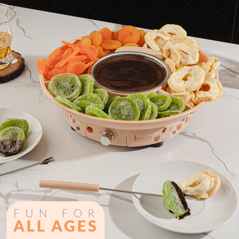 Kusini fondue table-top setup ideal for parties and casual gatherings.