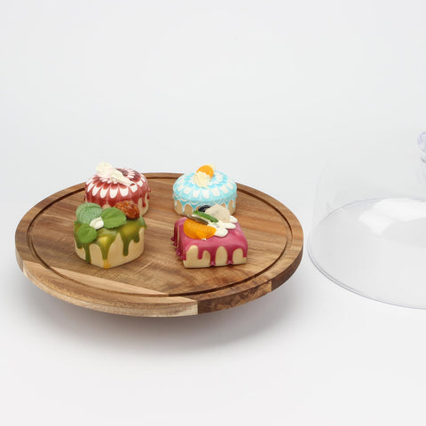 KVMORZE dessert-bar display dome protects pastries while adding style to the table.