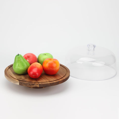 KVMORZE dishwasher-safe cake lid allows quick cleanup after events.
