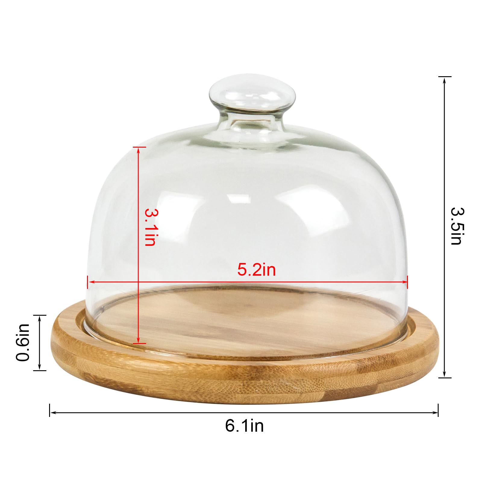 KVMORZE wedding dessert table display with glass dome.