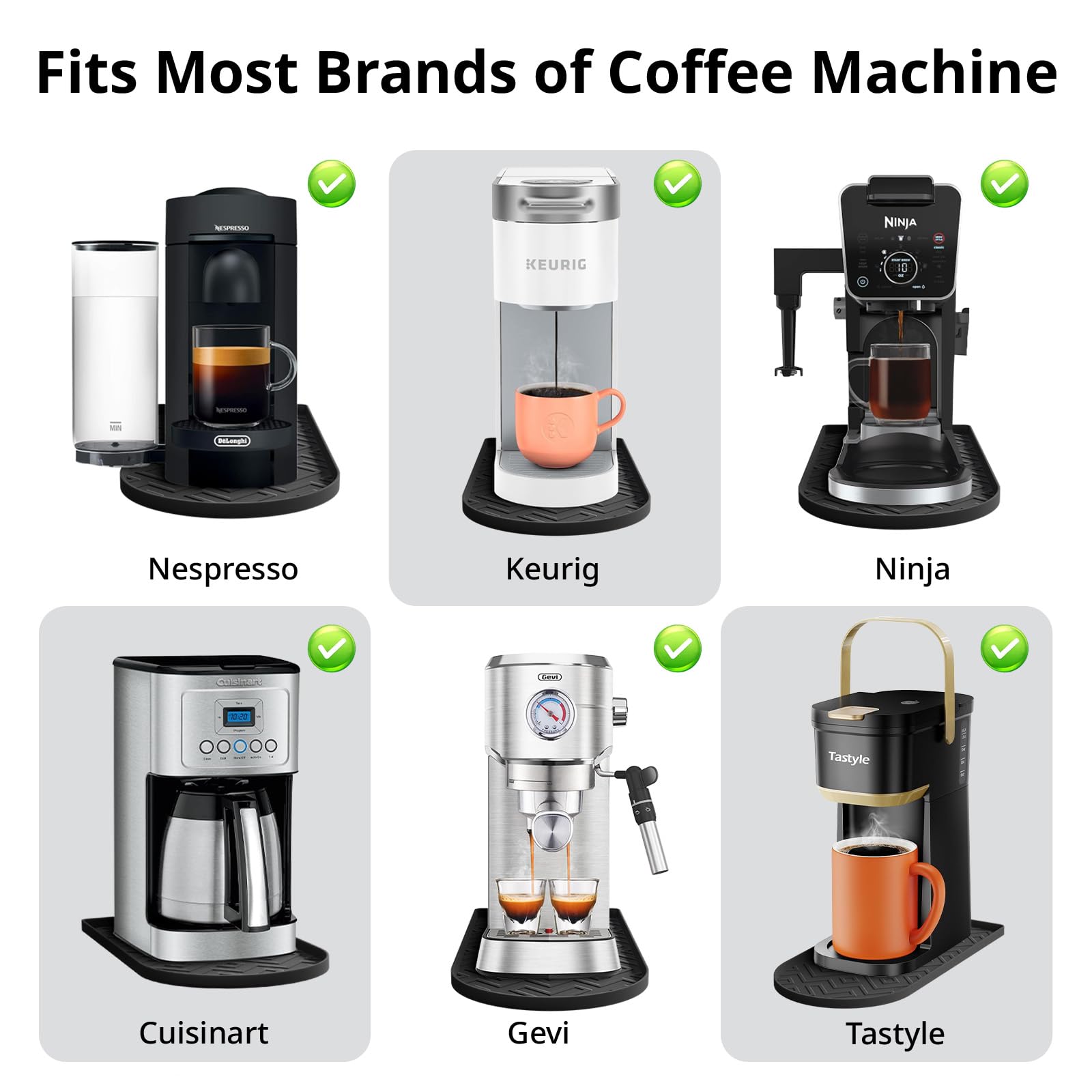 KVRG mat doubles as a base for juicers and small appliances.