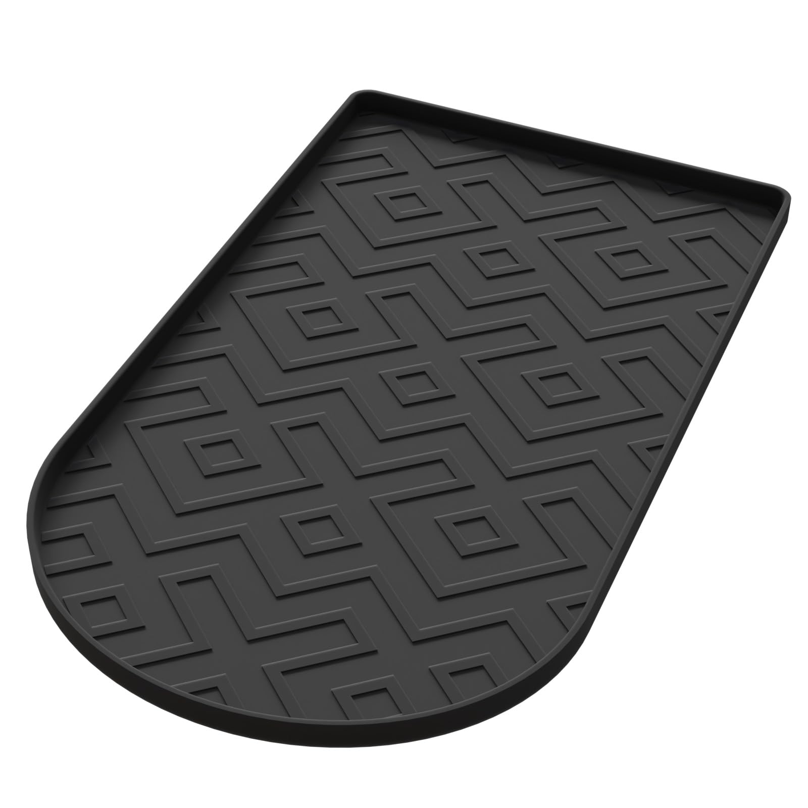 KVRG silicone mat protects both machine and counter from spills.