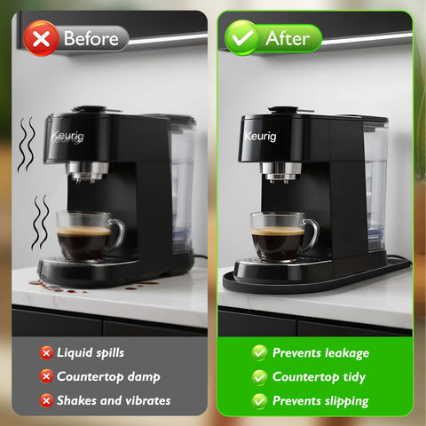 KVRG silicone mat wipes clean easily and is dishwasher-safe.