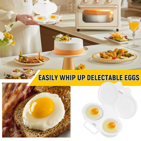 KVZKVZ Easy Breakfast Set double-cavity egg steamer delivering fluffy eggs fast