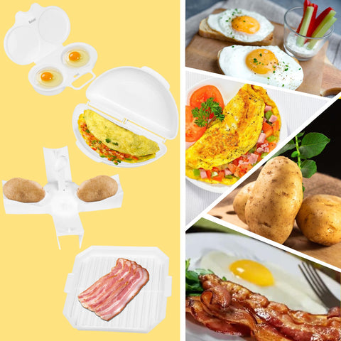 KVZKVZ Easy Breakfast Set splash-proof lid locks moisture during microwaving