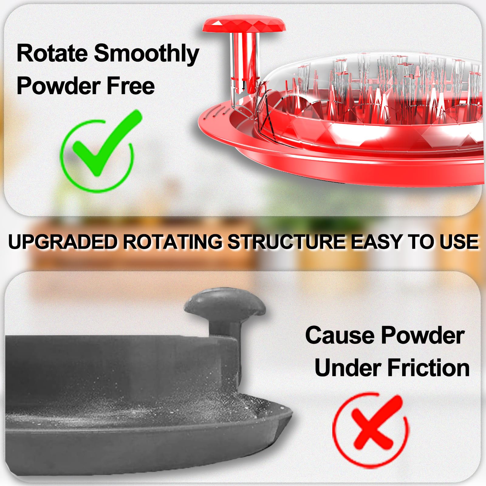 Kwiwis detachable plate allows easy cleaning after shredding.