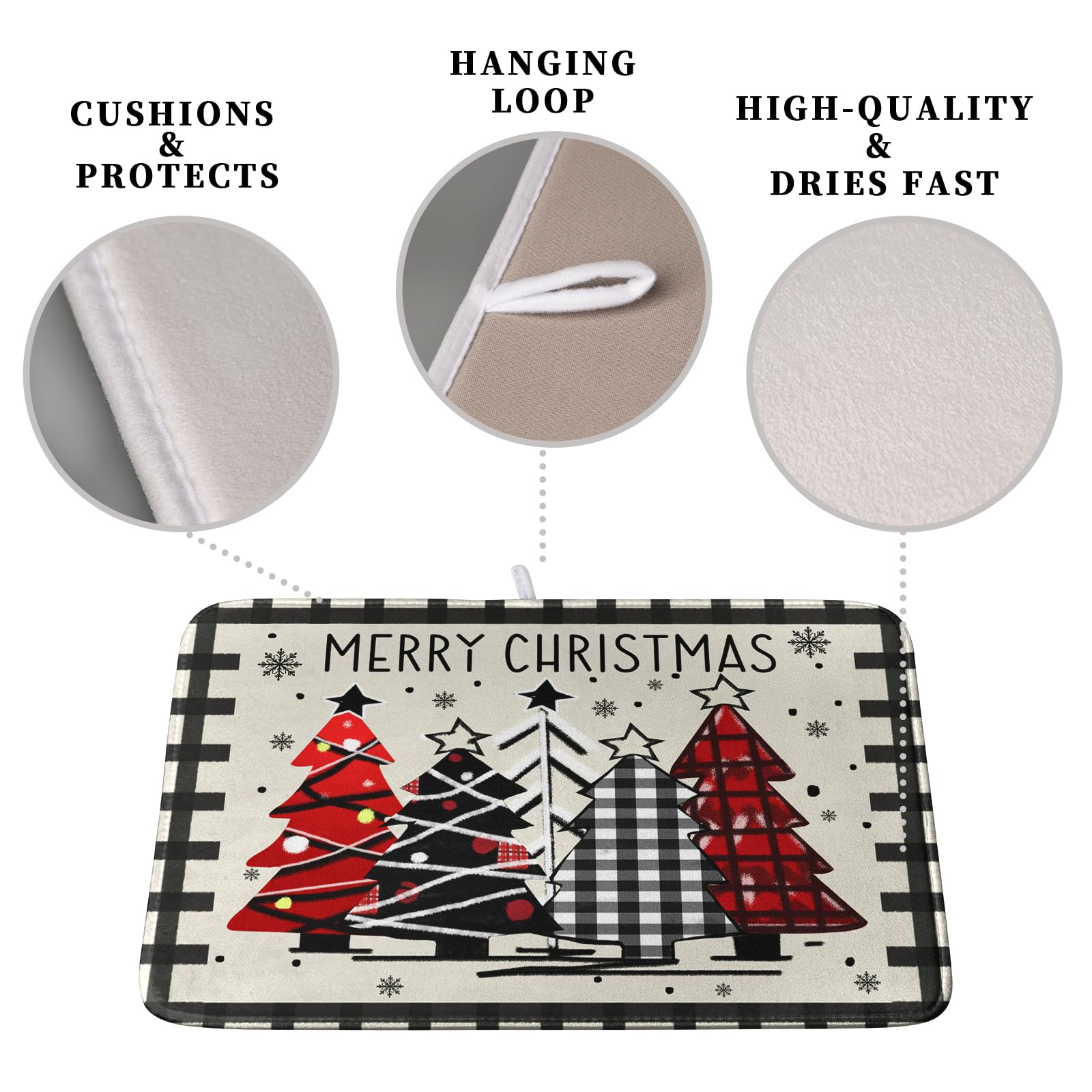 Kwlegh absorbent microfiber drying mat folds for compact storage after use