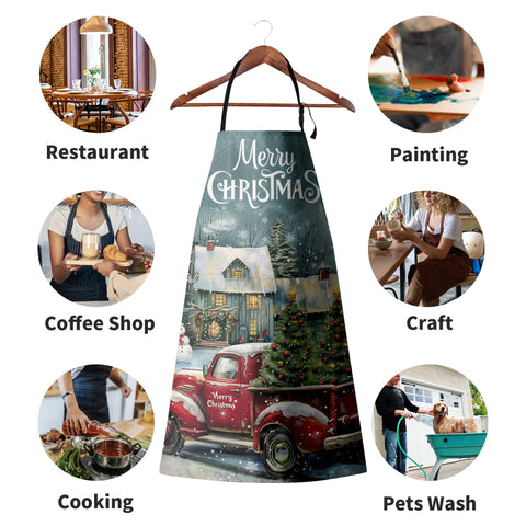 Kwlegh Christmas apron with two large pockets for tools