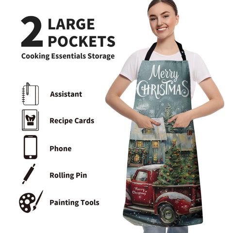 Kwlegh Waterproof Oxford apron protecting clothes during cooking