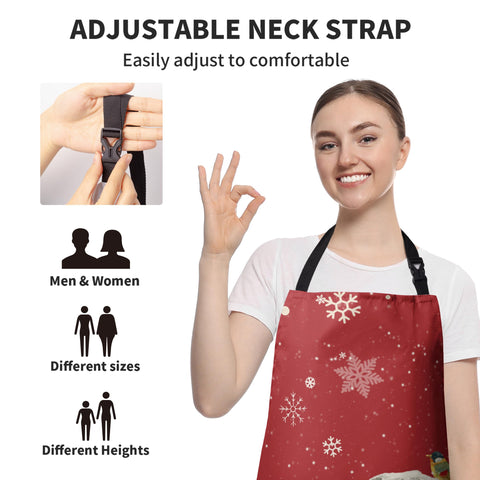 Kwlegh multi-purpose winter apron suitable for cooking, crafts, and holidays