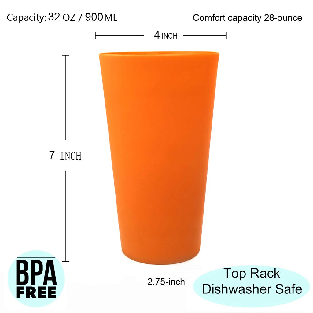 KX-WARE 32oz tumbler set, dishwasher-safe for easy cleaning.