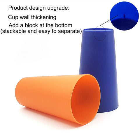 KX-WARE BPA-free plastic cups, safe for kids and daily use.