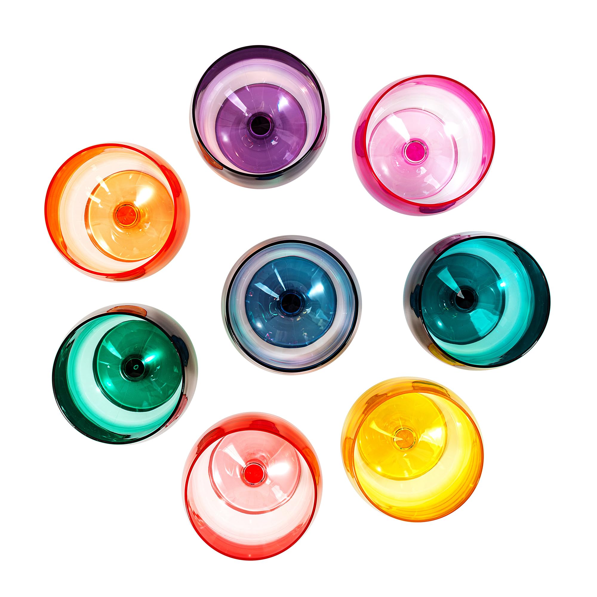 KX-WARE glasses on table demonstrate versatile use indoors and outdoors.