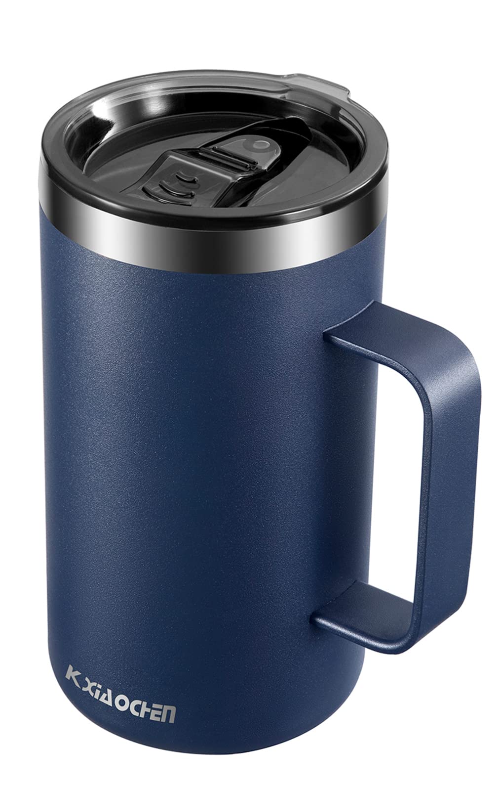 KXIAOCHEN 20oz insulated mug with handle offers a comfortable grip for busy days.