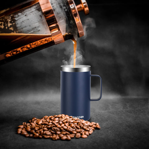 KXIAOCHEN double-wall vacuum insulation preserves hot and cold beverages longer.