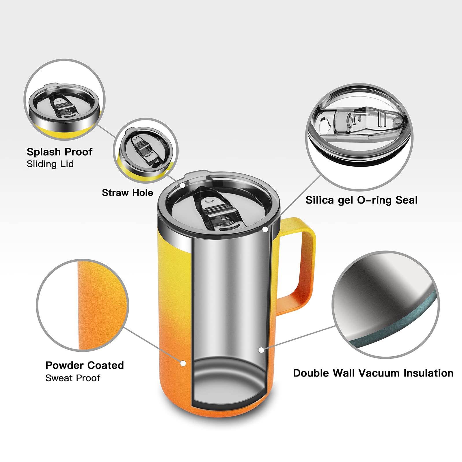 KXIAOCHEN non-slip handle design for secure carry during outdoor use.