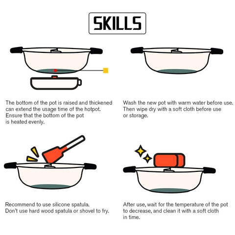 Kxuhivc hot pot easy-clean surface supports quick maintenance after meals.