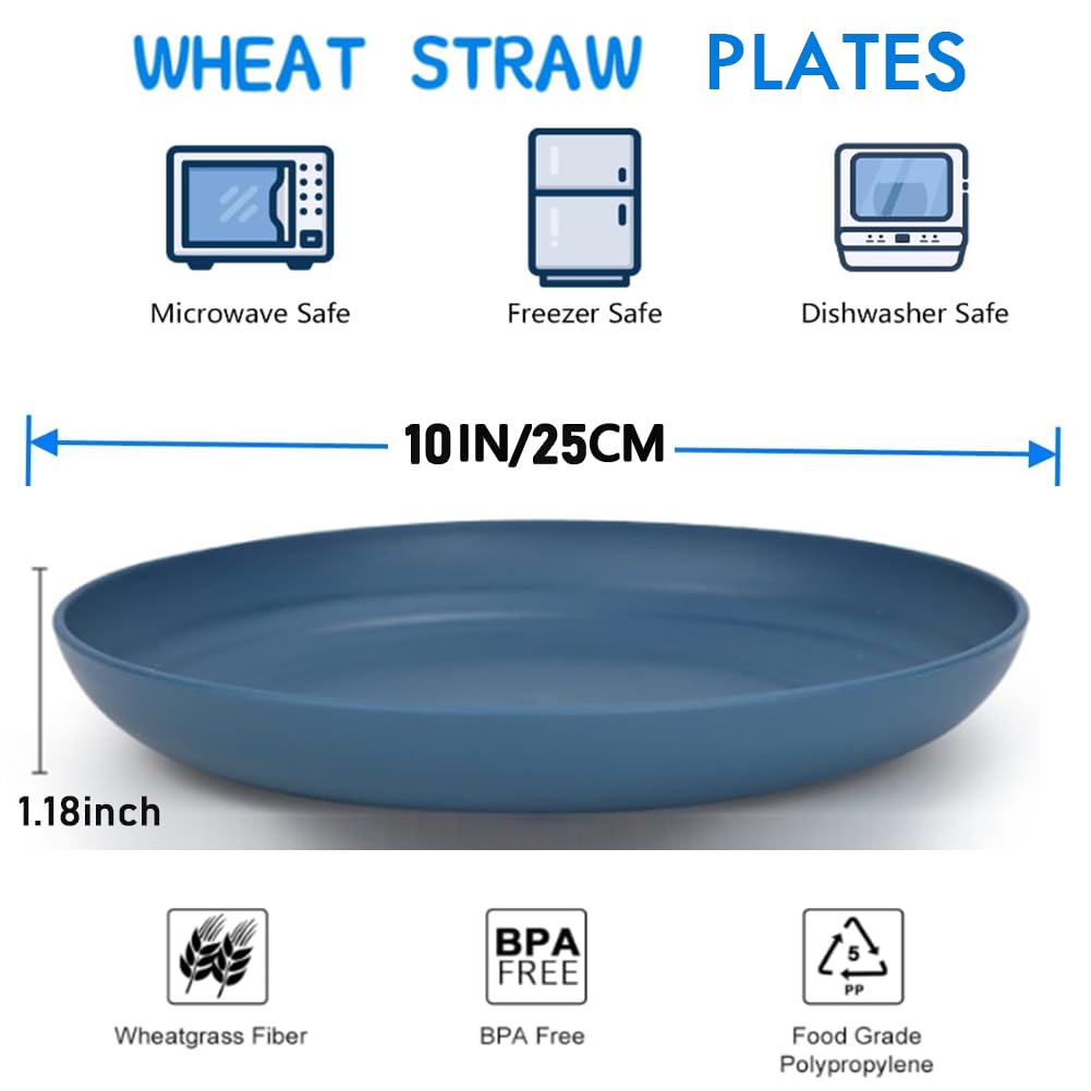 Close-up of KY KANGYUN wheat straw plate showing smooth edge and sturdy feel