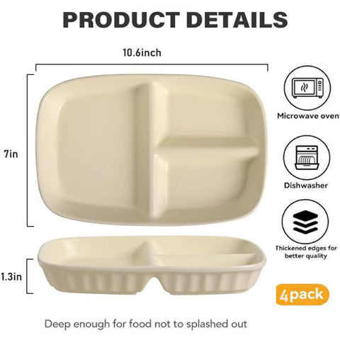K Y KANGYUN dishwasher-safe plate cleans up efficiently after meals.