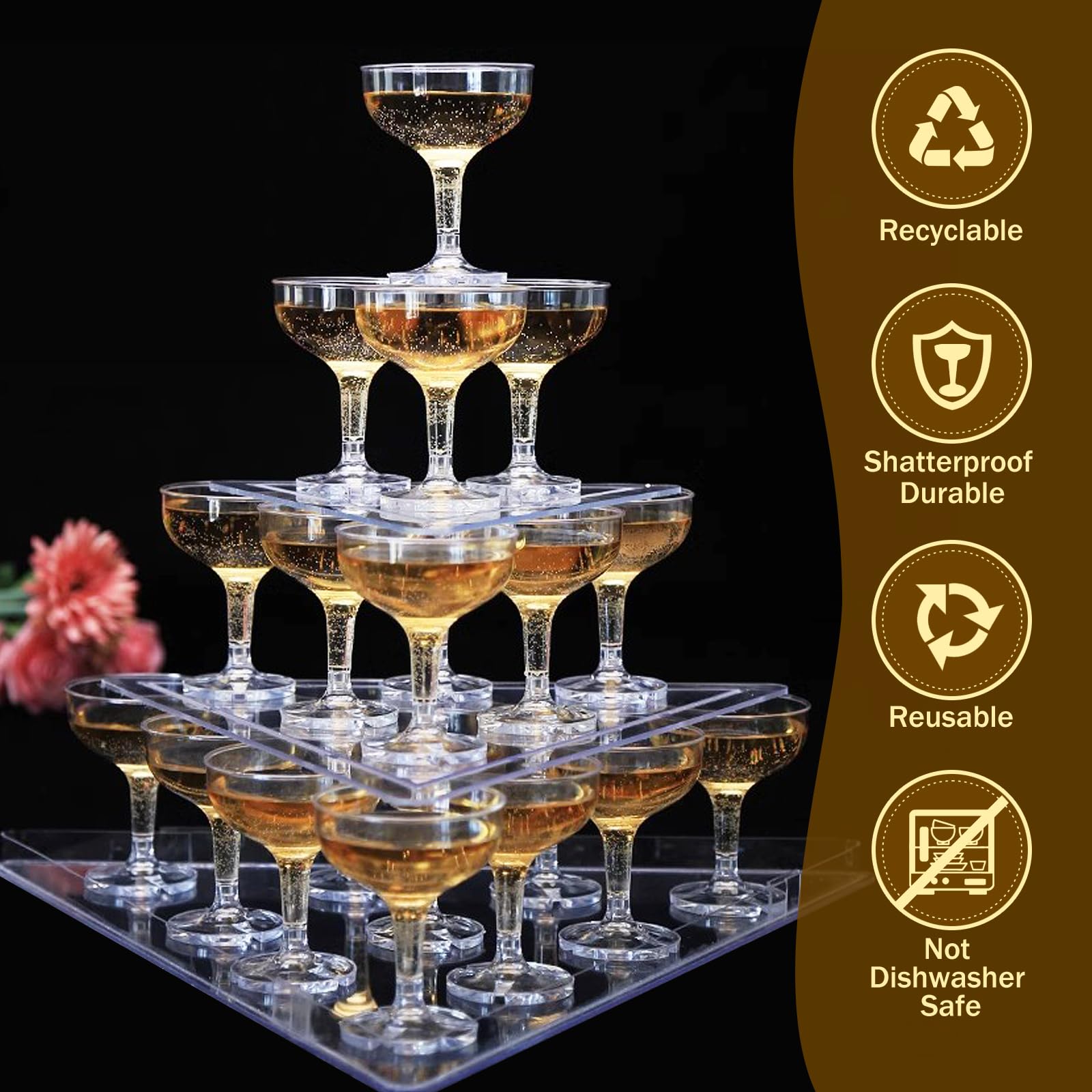 KYAPCK wedding and party essential champagne coupe for events
