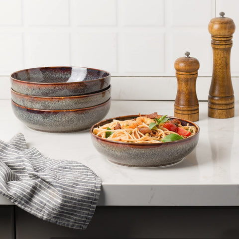 KYBSCZ lead-free porcelain bowls safe for microwave reheats and everyday use.