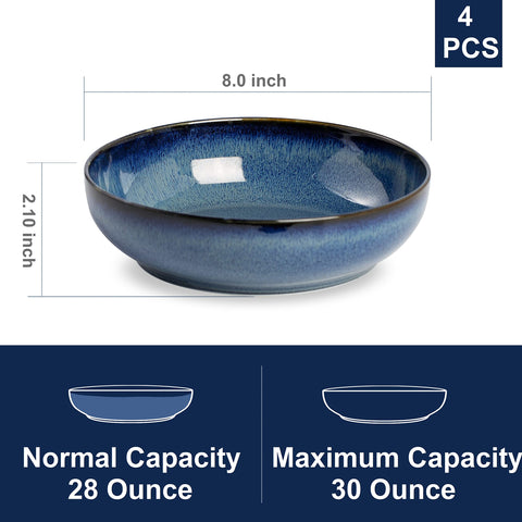 KYBSCZ royal blue glaze close-up showing reactive finish.