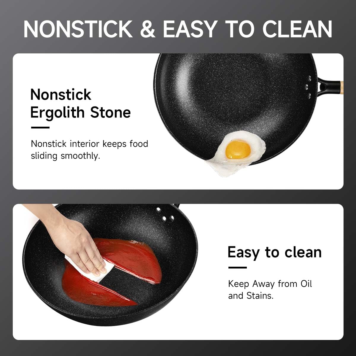 KYTD easy-clean surface makes rinsing and wiping simple after meals.