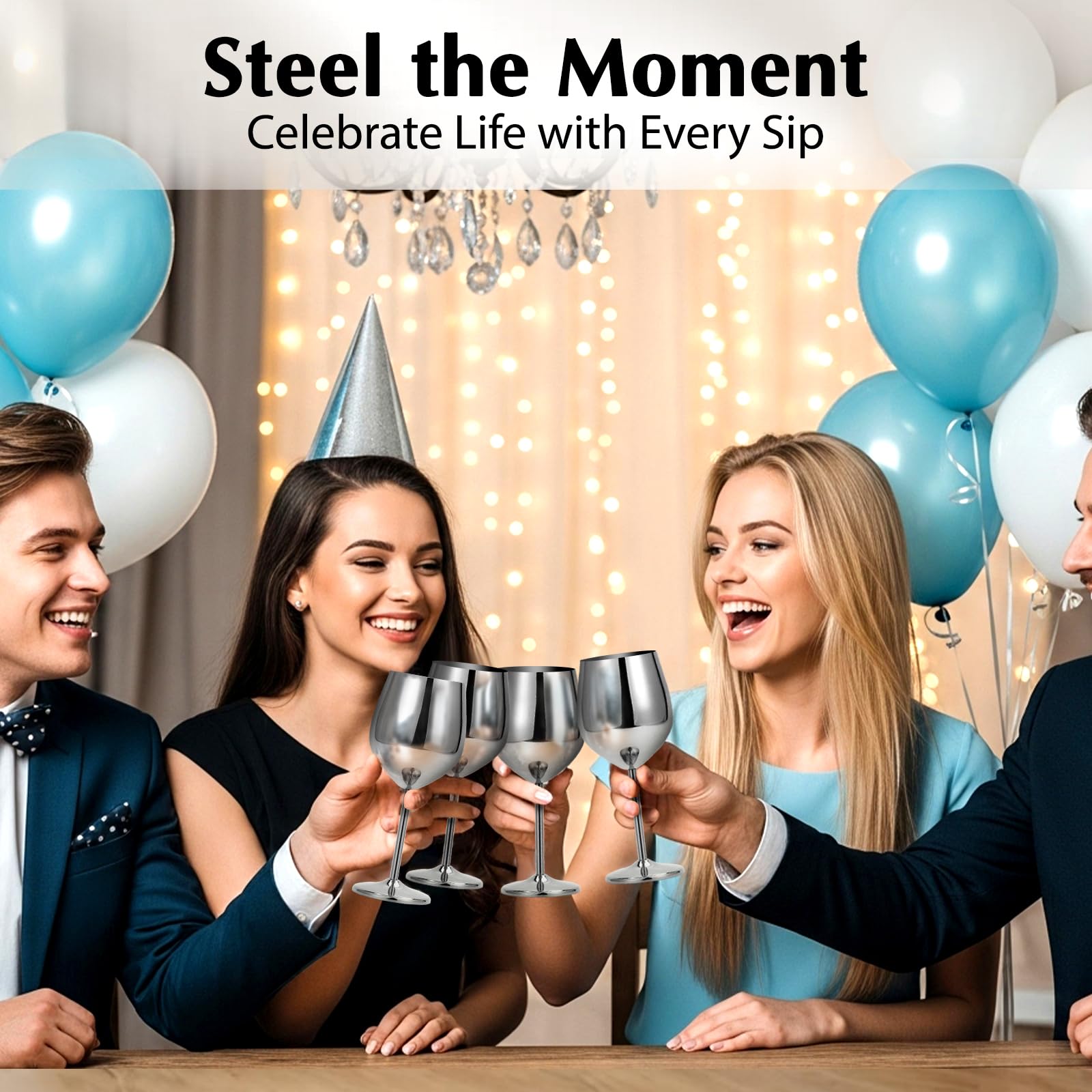 Kylenzo gift-ready wine glasses set perfect for wine lovers
