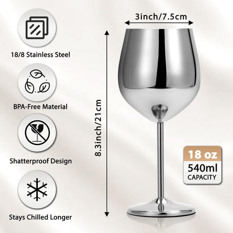 Kylenzo outdoor wine cups 18oz ideal for travel and camping