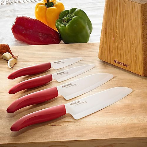 KYOCERA 3-inch paring knife for trimming and garnishing with control.