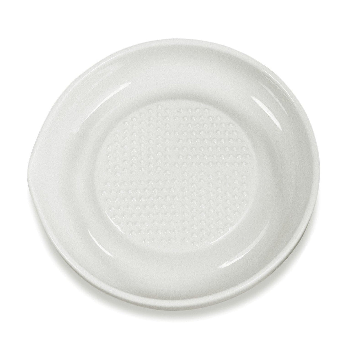 KYOCERA 6.5-inch ceramic ginger grater, top view, stable non-slip base for effortless shredding.