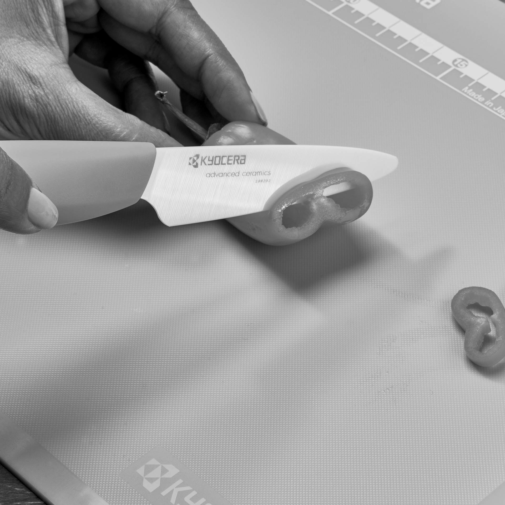 KYOCERA paring knife packaged in acetate box for gift-ready presentation