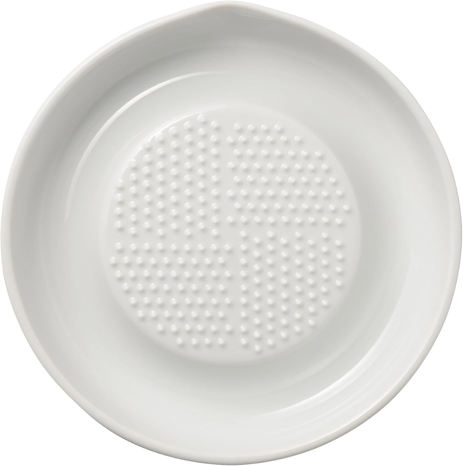 Kyocera ceramic grater with conical blades for fast ginger and garlic prep