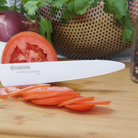 KYOCERA ceramic blades stay rust-free and easy to clean in any kitchen.