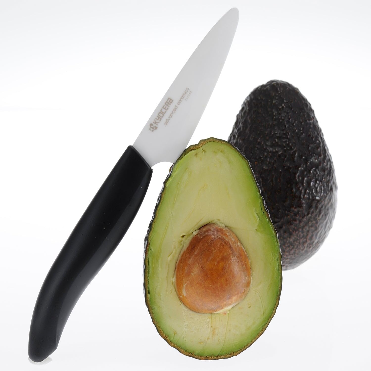 KYOCERA Revolution 3-inch paring knife with black handle delivering comfortable, fatigue-free kitchen tasks.