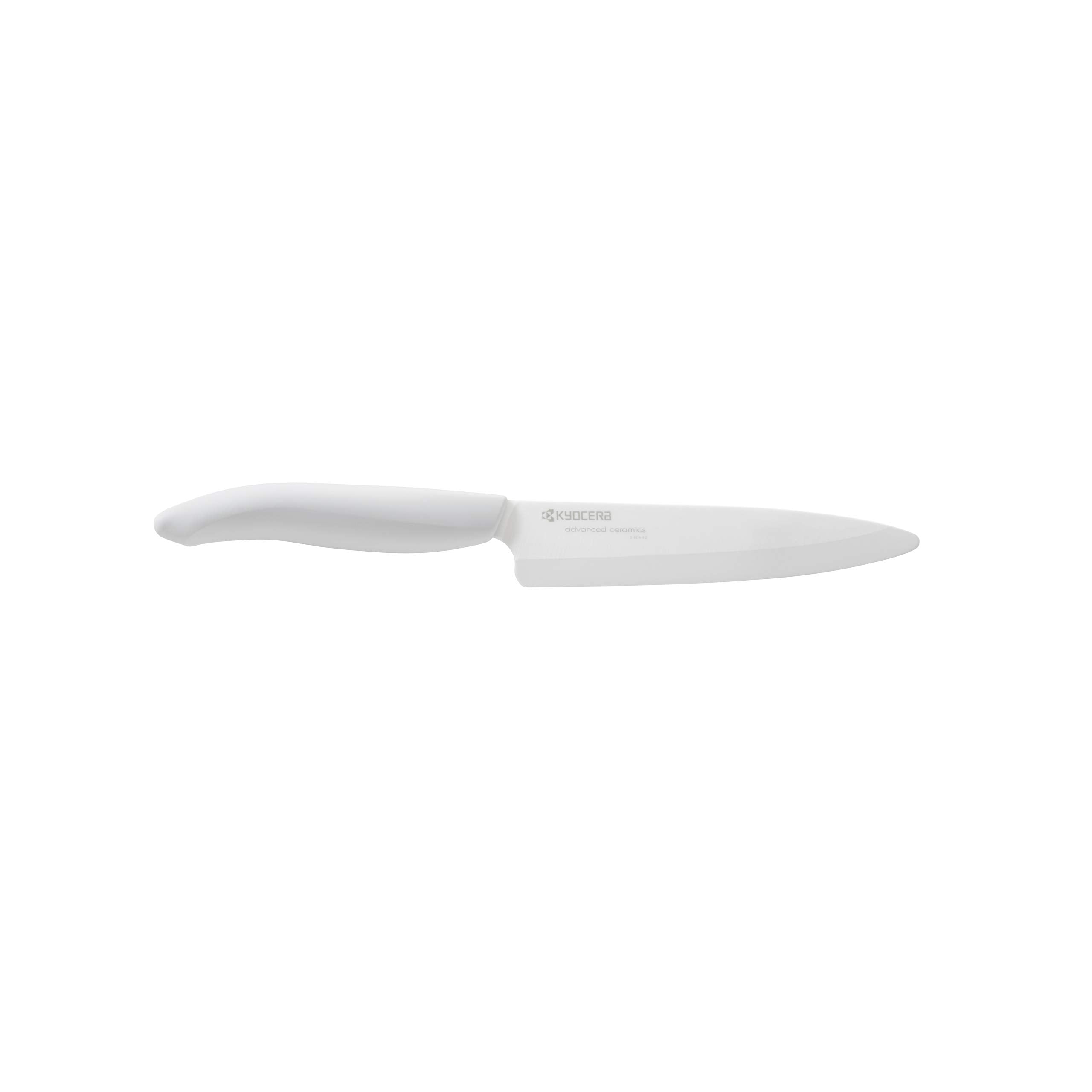 Kyocera paring knife garnishing thin slices for plated presentation.