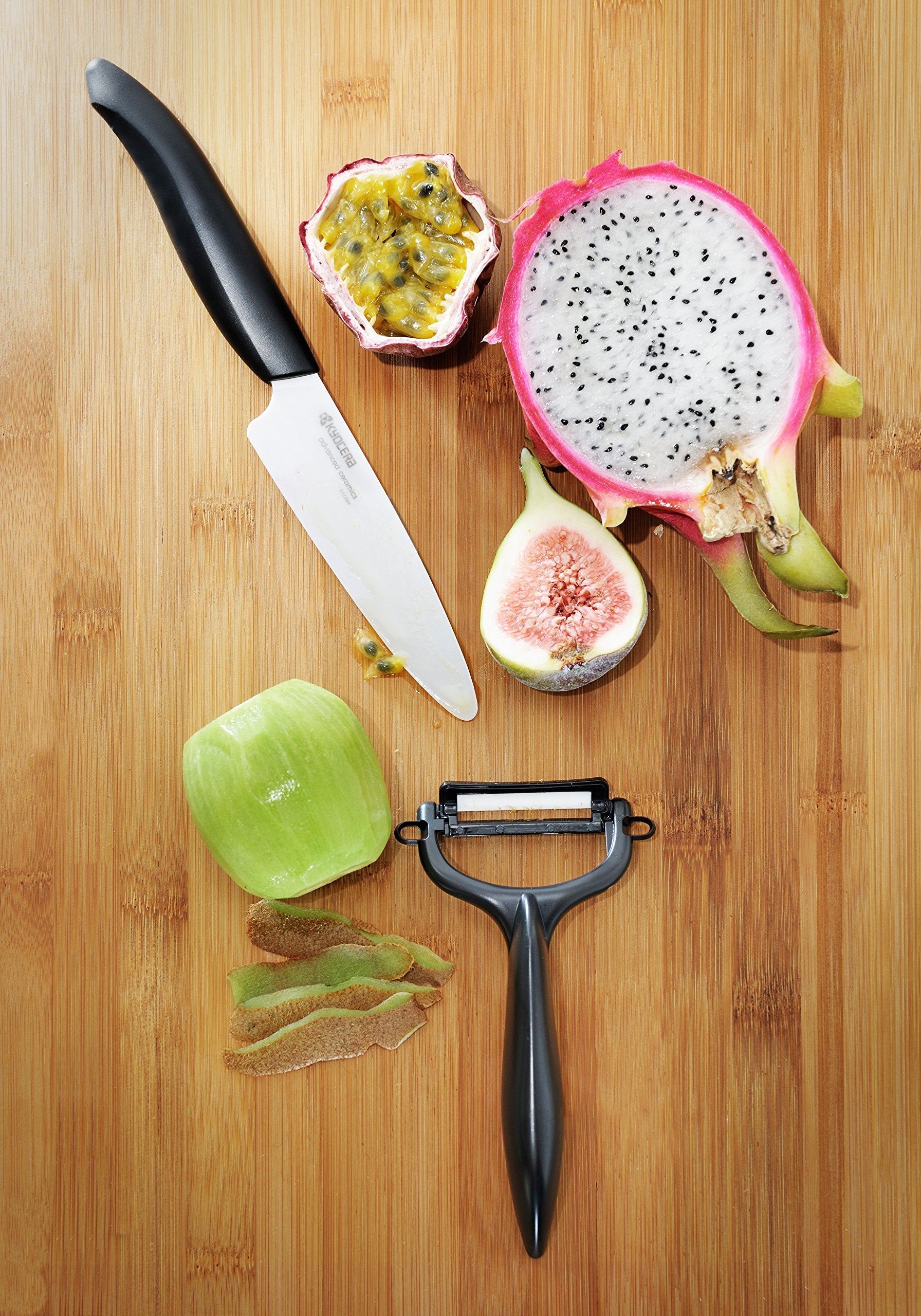 Kyocera Revolution 3in paring knife compact design for storage and quick access.