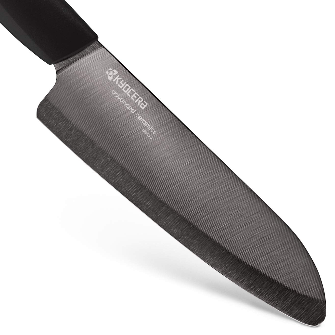 Kyocera Revolution 5.5-inch Santoku knife offers versatile slicing performance.