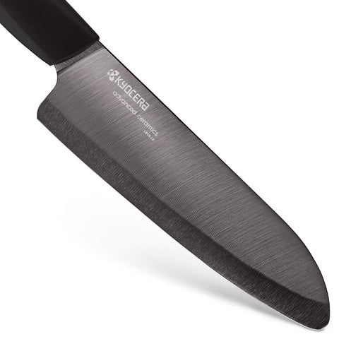 Kyocera Revolution 5.5-inch Santoku knife offers versatile slicing performance.