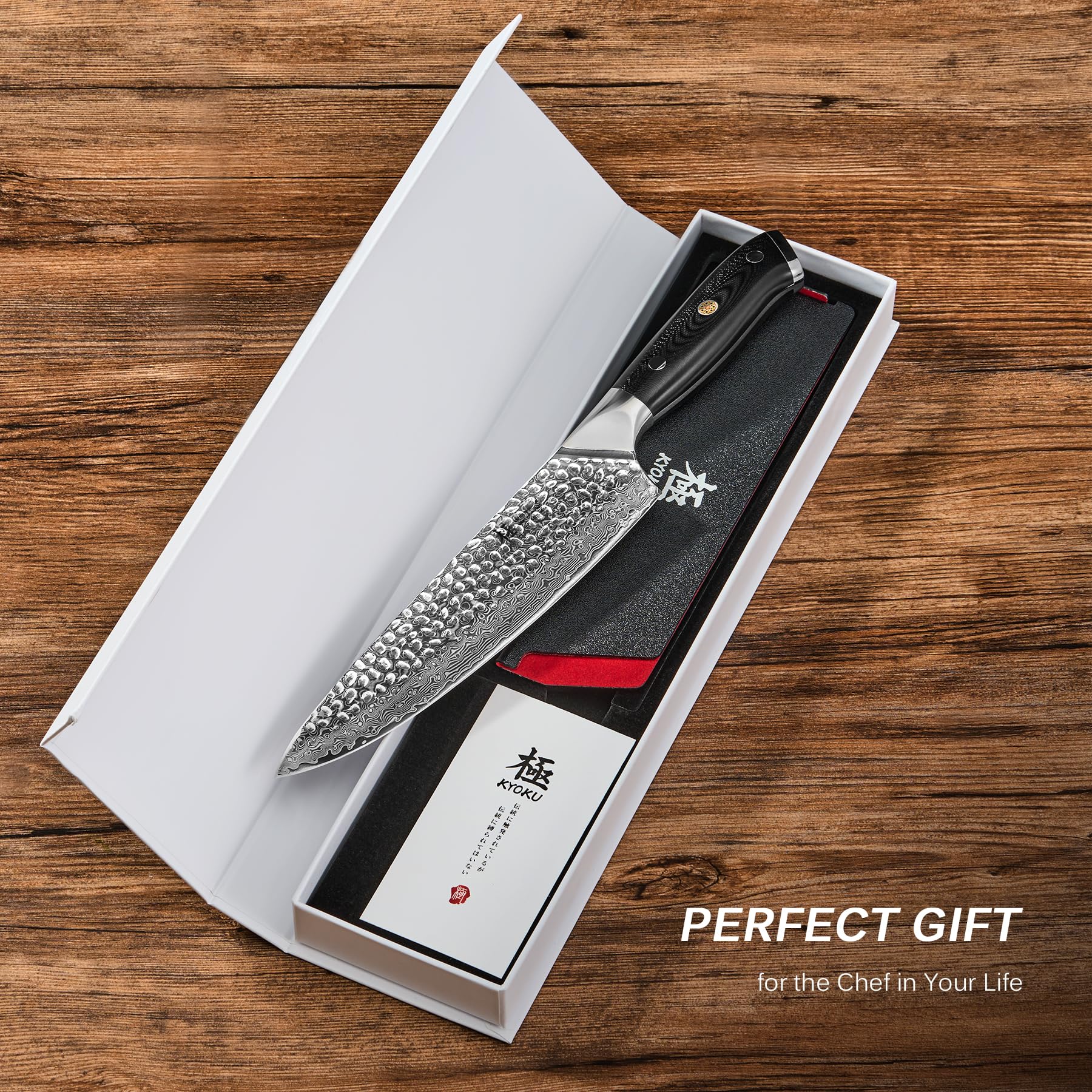KYOKU Chef Knife protective case for secure storage and cleanliness.