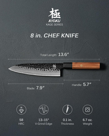 KYOKU hand-forged texture enhances grip and rugged visual appeal