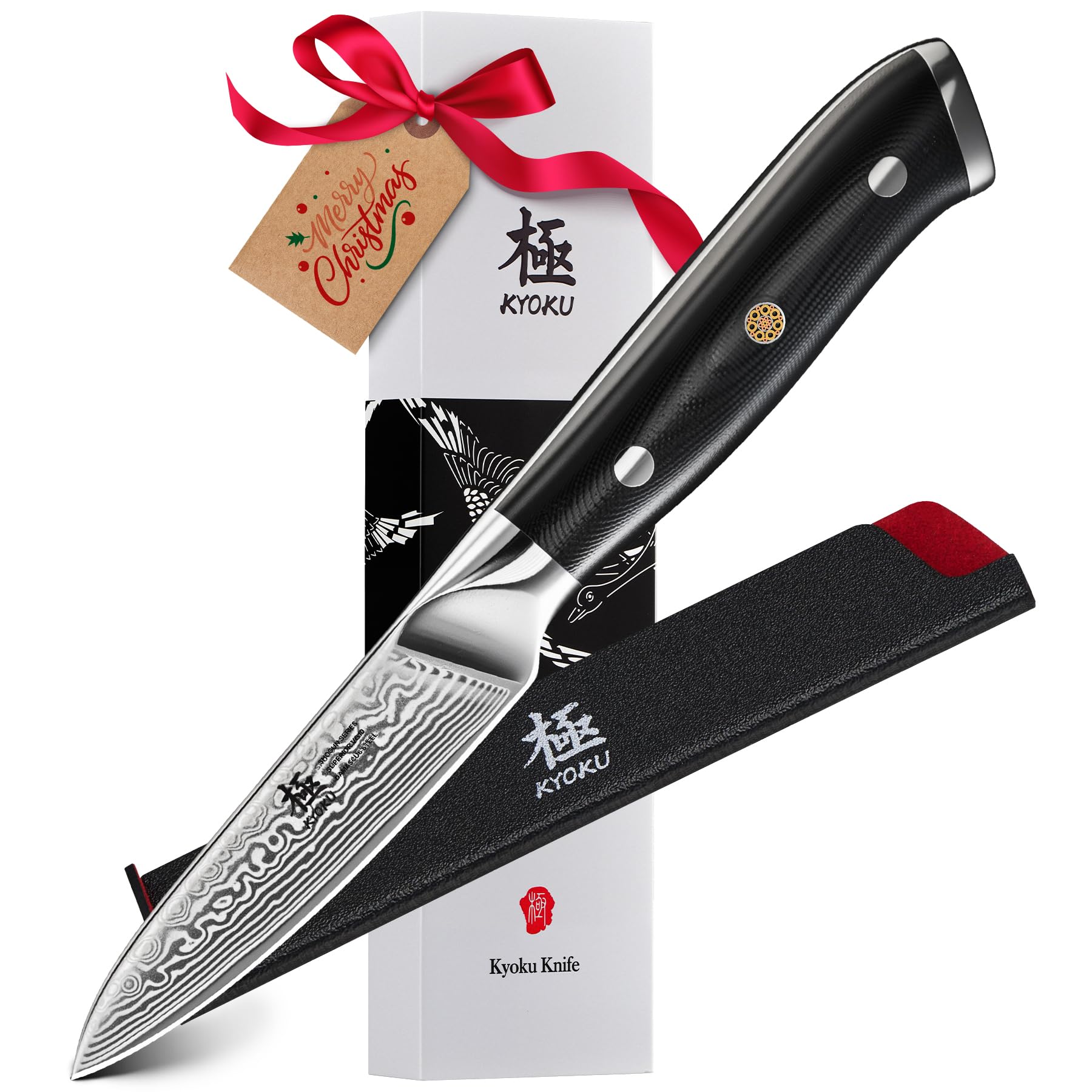 KYOKU paring knife with 3.5-inch Shogun blade for precise fruit prep