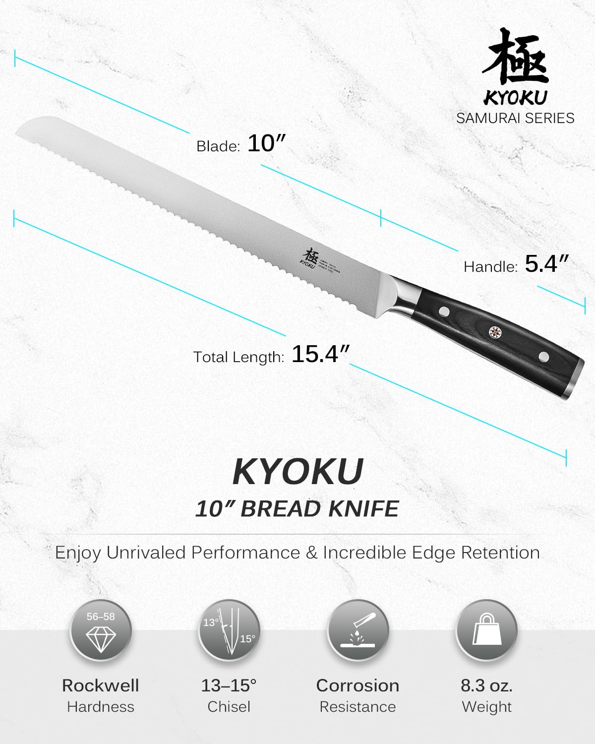 Protective sheath and case keep the blade clean.