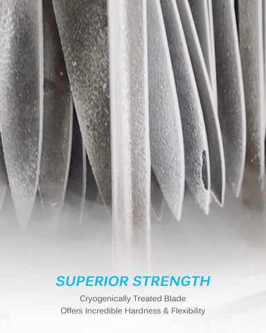 KYOKU Samurai 12-inch knife in use slicing brisket with precision.