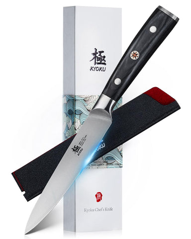 KYOKU Samurai 5-inch utility knife blade closeup for precision cutting