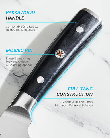 KYOKU boning knife with protective sheath for safe storage and transport